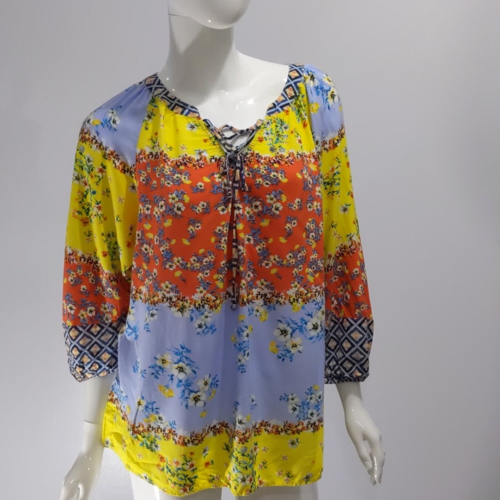 Anthropologie Fig and flowers  blouse